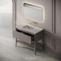 Kensington Vanity Unit & Stone Basin 1000mm Sabbia Grigio Oak